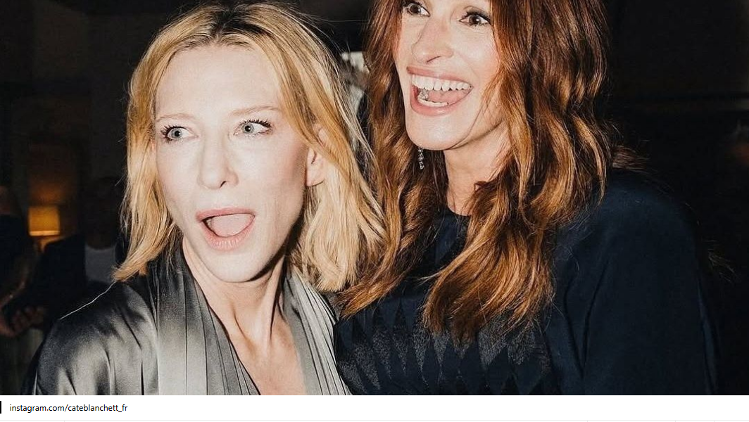 Η ξαφνική συνάντηση της Τζούλια Ρόμπερτς με την Κέιτ Μπλάνσετ