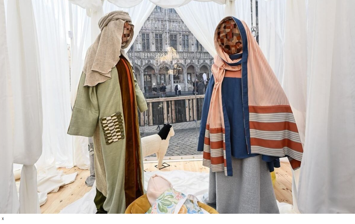 Βέλγιο: Σκηνή της Γέννησης «χωρίς πρόσωπα» εγκαταστάθηκε στις Βρυξέλλες